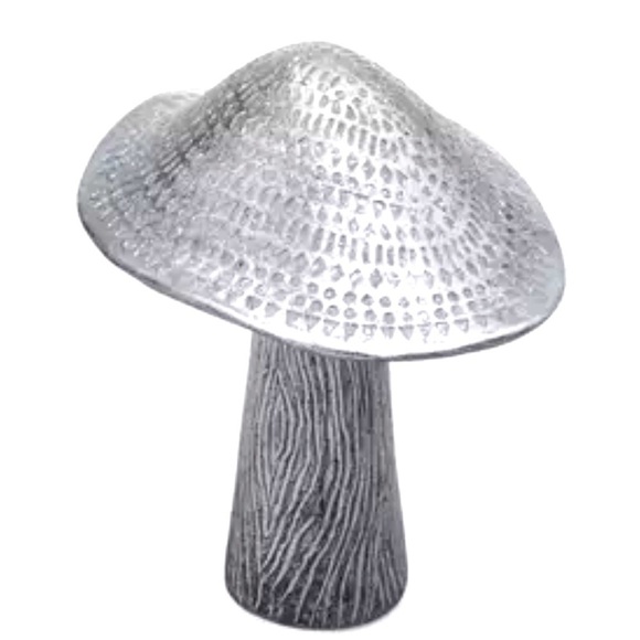 Other - Metallic Mushroom Statue Home Decor Size 7” x 5” x 6” (2 Available) New With Tag